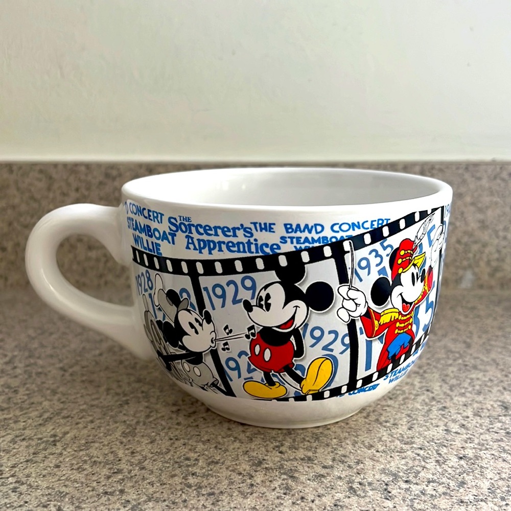 Mickey Mouse through the years soup large soup bowl mug